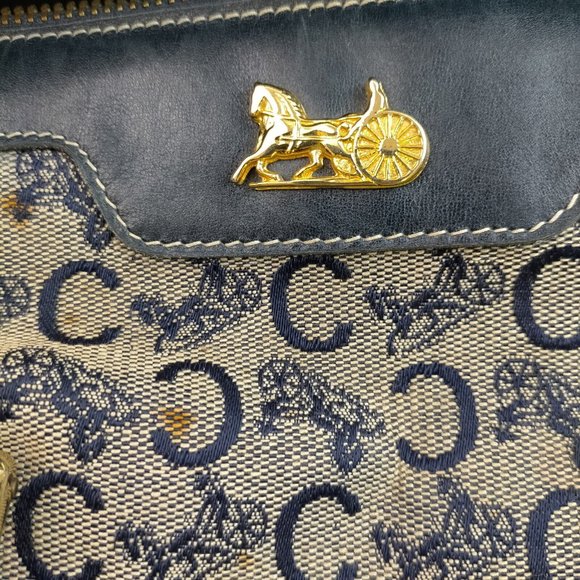 CELINE Hand Bag Navy Blue Canvas 1009719 - Picture 9 of 9